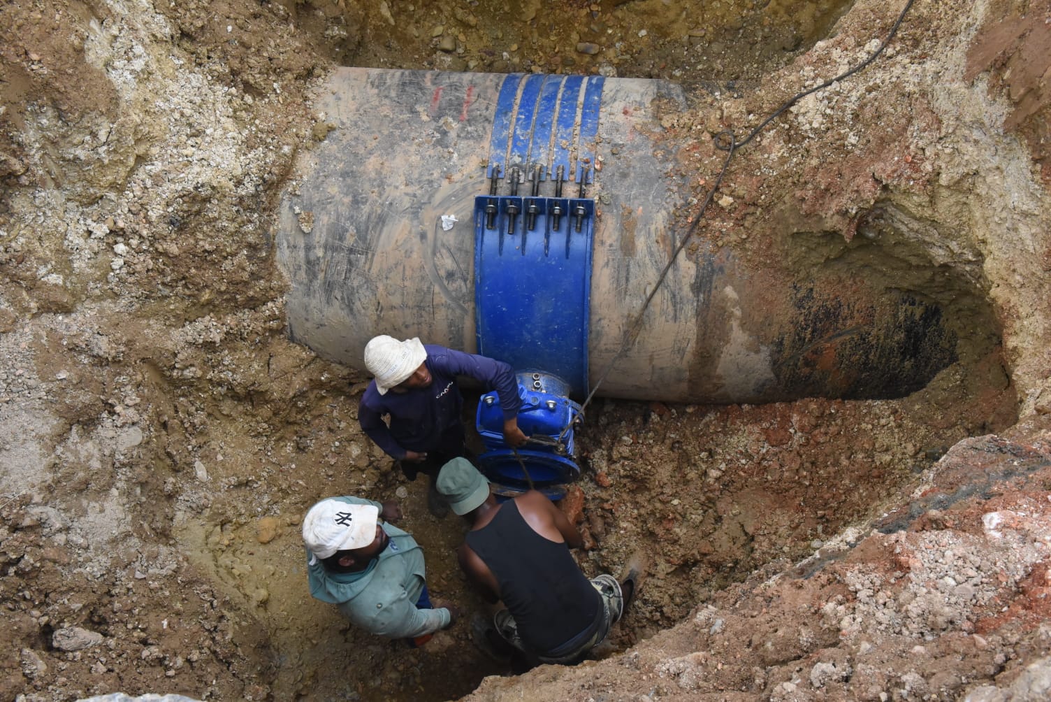 CAASD soluciona en tiempo récord avería en acueducto Haina-Manoguayabo y restablece servicio a más de 70 mil habitantes