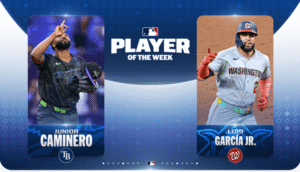 Caminero y García Jr. brillan en las Grandes Ligas y son elegidos Jugadores de la Semana